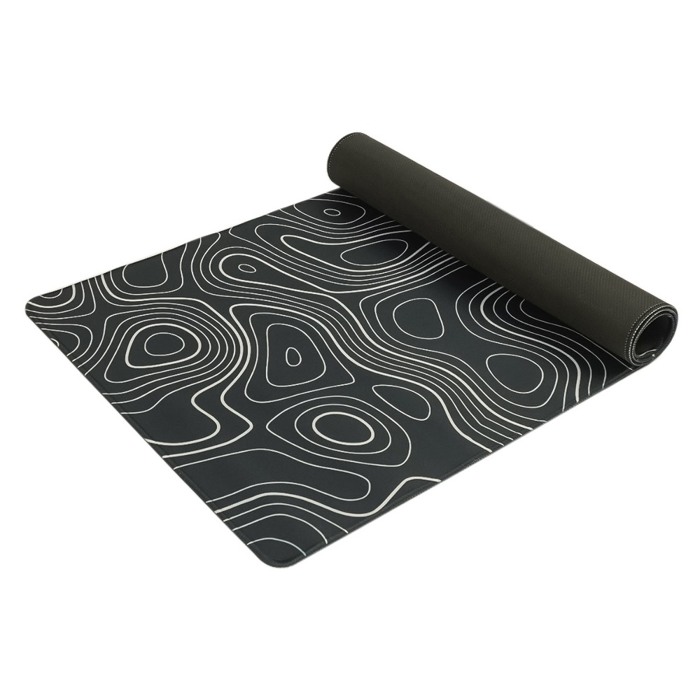 Игровая поверхность 900*400*2 mm, резиновое основание, абстракция black 2