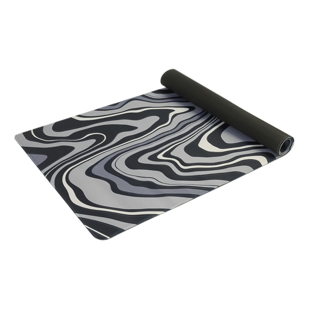 Игровая поверхность 900*400*2 mm, резиновое основание, абстракция black 3