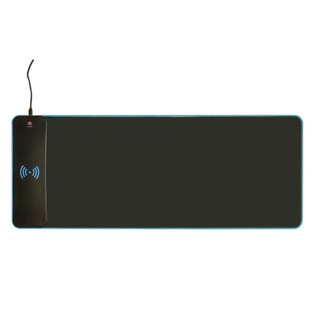 Игровая поверхность 800*300*4 mm с беспроводной зарядкой и RGB подсветкой black