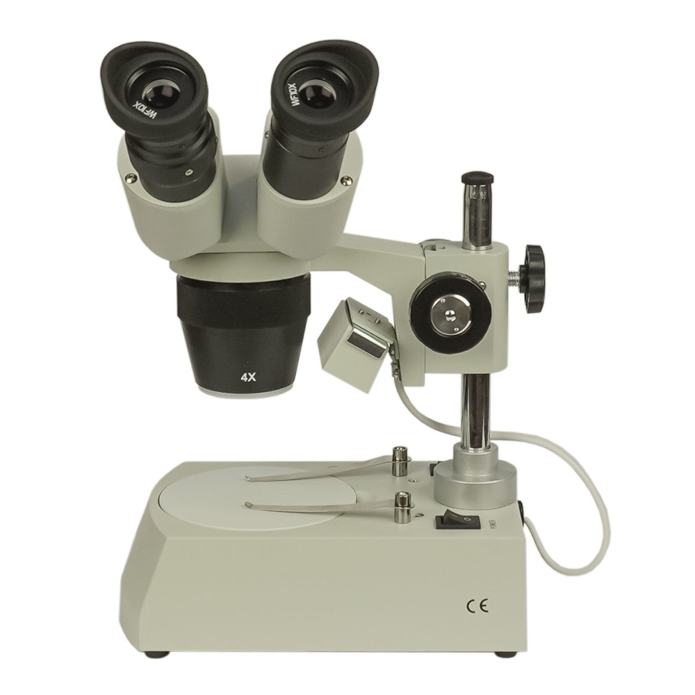 Микроскоп бинокулярный Aida A-4024/ XTX-3C-R (вращаемые окуляры, LED подсветка верх/низ, фокус 60-80 мм, кратность 20X/40X)