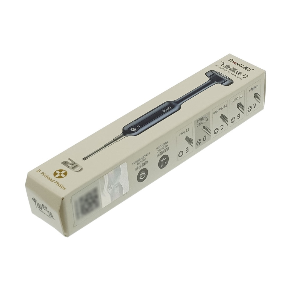 Отвёртка высококачественная QianLi Flyfish 2D D (Pinhead philips +2.5)