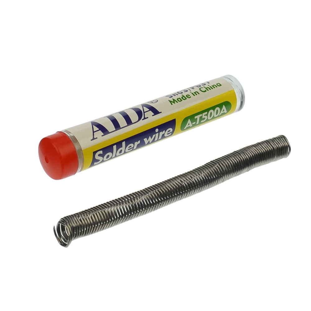 Припой Aida A-T500A (0.8 x 2500 мм, 10 гр, Sn 63%, Pb 37%)