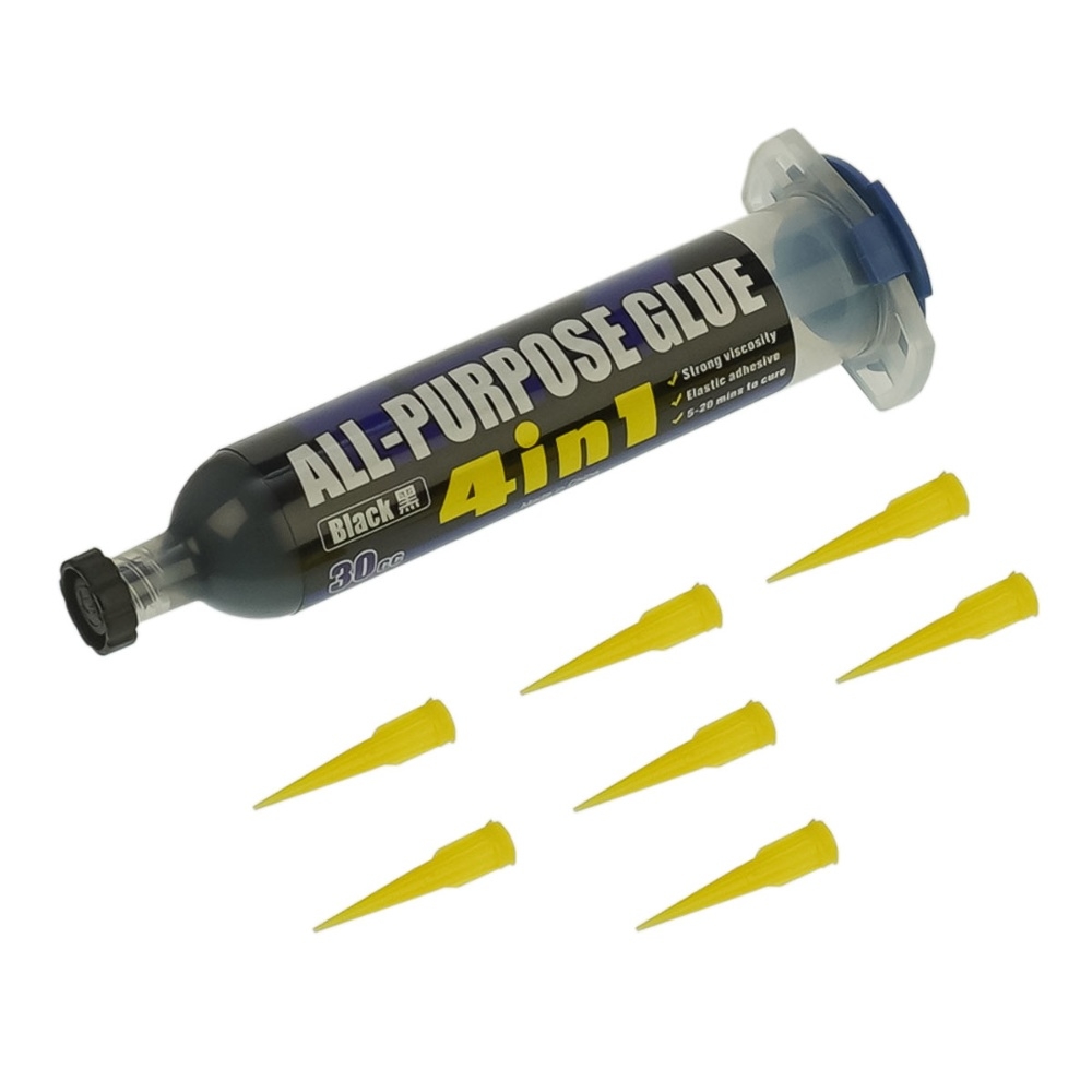 Клей полиуретановый Mechanic G7, черный, 30ml, в шприце, быстросохнущий