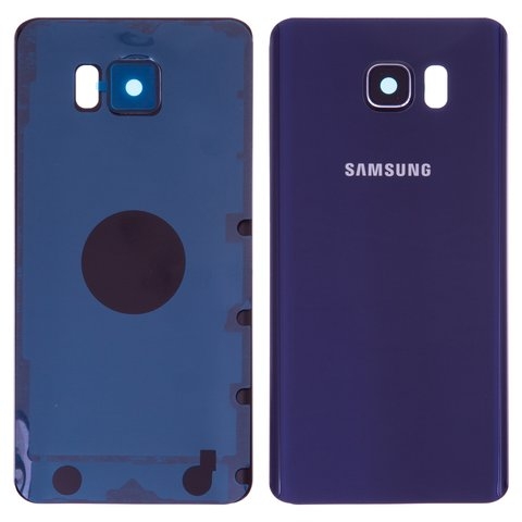 Задня кришка Samsung SM-N9200 Galaxy Note 5, синя, із склом камери, Original (PRC) | корпус, задняя панель аккумулятора, АКБ, батареи