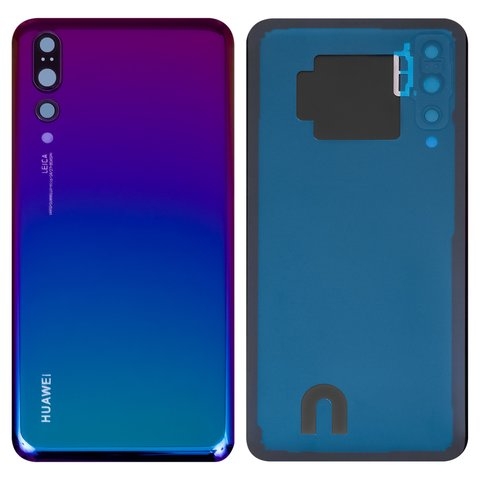 Задняя крышка Huawei P20 Pro, фиолетовая, зеленая, Twilight, со стеклом камеры, Original (PRC) | корпус, панель аккумулятора, АКБ, батареи