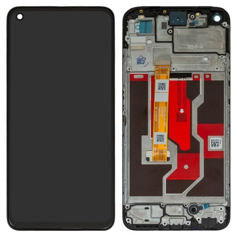 Дисплей Oppo A36, PESM10, A76, CPH2375, чорний | з тачскріном | в передній панелі | High Copy | дисплейный модуль, экран