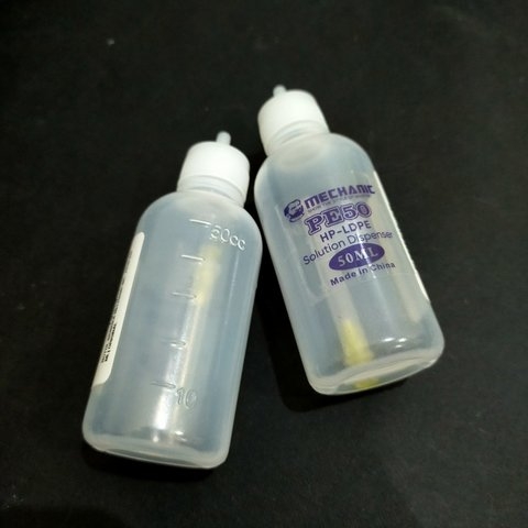 Баночка жидкости с дозатором Mechanic MC-PE50, 50 мл, спирта, антистатичная