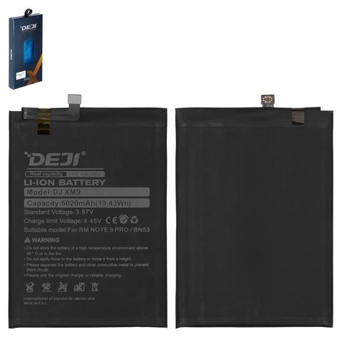 Акумулятор Xiaomi Poco M2 Pro, Redmi Note 9 Pro, Redmi Note 9 Pro Max, Redmi Note 10 Pro, M2101K6G, M2101K6R, Redmi Note 10 Pro Max, M2101K6I, BN53, Deji | 3-12 міс. гарантії | АКБ, батарея, аккумулятор