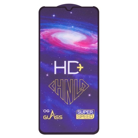 Закаленное защитное стекло Samsung SM-A032 Galaxy A03 Core, SM-A035 Galaxy A03, SM-A037 Galaxy A03s, 0.33 мм, совместимо с чехлом, черное, Full Glue (клей по всей площади стекла), HD+