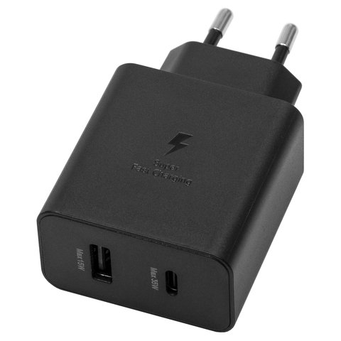 Сетевое зарядное устройство EP-TA220, Power Delivery (35 Вт), чорний, 2 порта