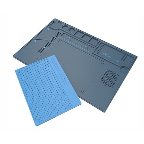 Коврик монтажный BAKU BA-695, антистатический, 450 мм, 300 мм, с ячейками