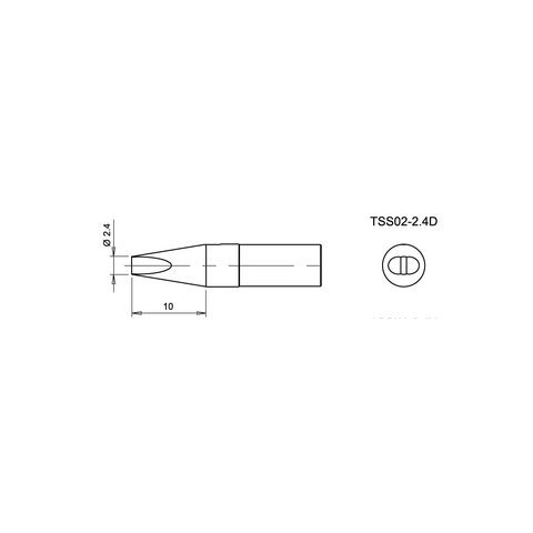 Паяльное жало Quick TSS02-2.4D