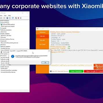 XiaomiKey - Авторизация для сброса FRP