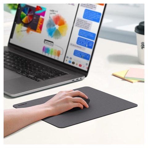 Коврик мыши Baseus Mouse Pad, сірий, PU кожа, #B01055504831-00