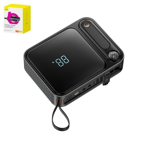Пусковое устройство Baseus Super Energy Ultra, чорний, 3000 A, #C00251400111-00
