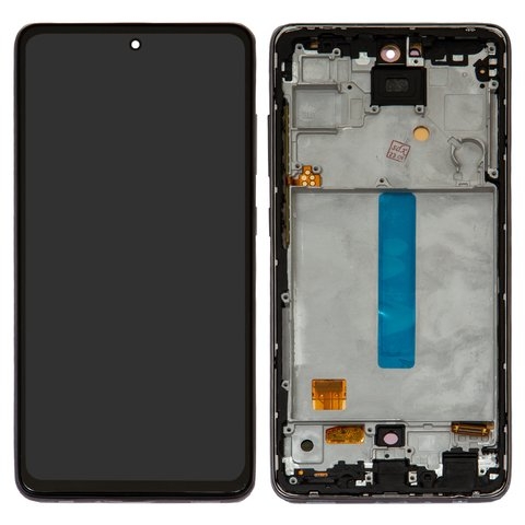 Дисплей Samsung SM-A525 Galaxy A52, SM-A526 Galaxy A52 5G, чорний | з тачскріном | в передній панелі | High Copy, OLED, со стандартным ободком | дисплейный модуль, экран