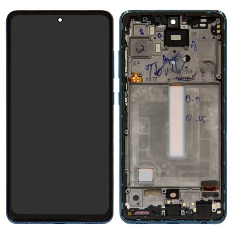 Дисплей Samsung SM-A525 Galaxy A52, SM-A526 Galaxy A52 5G, синій | з тачскріном | в передній панелі | High Copy, OLED, со стандартным ободком | дисплейный модуль, экран
