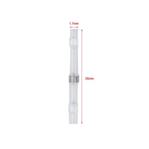 Термоусадочная гильза с оловом 25-24AWG, 0,25-0,34 мм², белая, 10 шт.