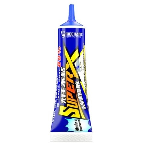 Клей-герметик Mechanic Super X, для приклеивания тачскрина, дисплея, 60 мл, бесцветный