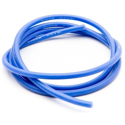 Проволока в силиконовой изоляции 12AWG, 3,31 мм², 1 м, синій