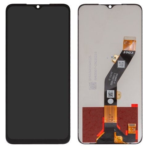 Дисплей Tecno Pop 7, BF6, Pop 7 Pro, Spark 10, KI5q, Spark Go 2023, BF7, BF7n, Infinix Smart 7, X6515, чорний | з тачскріном | Original (PRC) | дисплейный модуль, экран