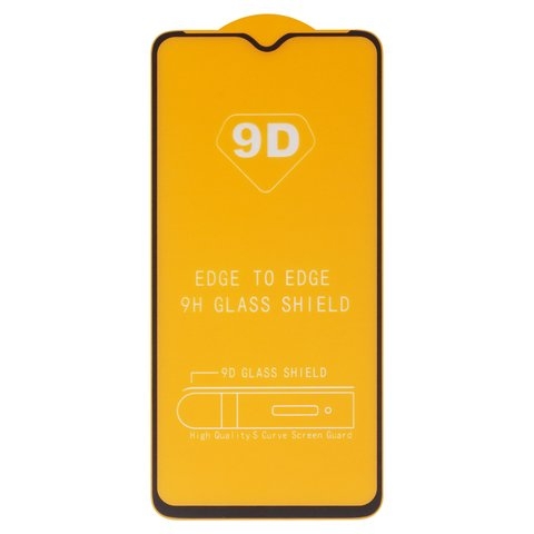 Закаленное защитное стекло Xiaomi Redmi Note 8 Pro, совместимо с чехлом, Full Glue, (без упаковки), чорний, cлой клея нанесен по всей поверхности, M1906G7I, M1906G7G