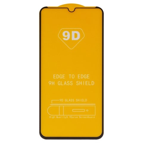Закаленное защитное стекло Xiaomi Redmi 7, совместимо с чехлом, Full Glue, (без упаковки), чорний, cлой клея нанесен по всей поверхности