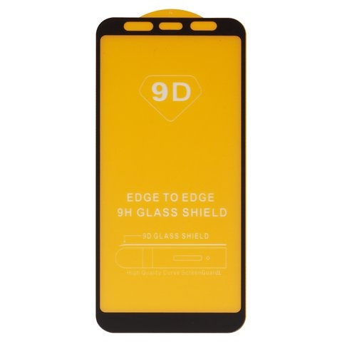 Закаленное защитное стекло Samsung J415F Galaxy J4+, совместимо с чехлом, Full Glue, (без упаковки), чорний, cлой клея нанесен по всей поверхности