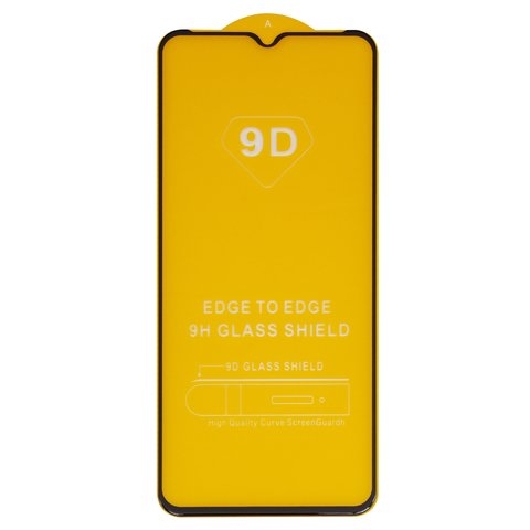 Закаленное защитное стекло Infinix Smart 6 (X6511), совместимо с чехлом, Full Glue, (без упаковки), чорний, cлой клея нанесен по всей поверхности