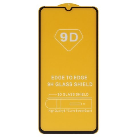 Закаленное защитное стекло Oppo A17, совместимо с чехлом, Full Glue, (без упаковки), чорний, cлой клея нанесен по всей поверхности