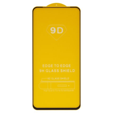 Закаленное защитное стекло Oppo A36, A76, A96 4G, совместимо с чехлом, Full Glue, (без упаковки), чорний, cлой клея нанесен по всей поверхности