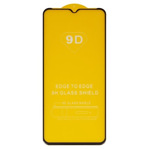 Закаленное защитное стекло Motorola XT2081-1 Moto E7 Plus, XT2083 Moto G9 Play, совместимо с чехлом, Full Glue, (без упаковки), чорний, cлой клея нанесен по всей поверхности