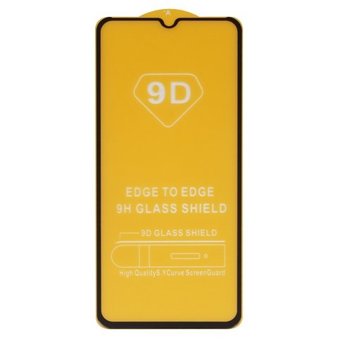 Закаленное защитное стекло Motorola XT2155 Moto E20, совместимо с чехлом, Full Glue, (без упаковки), чорний, cлой клея нанесен по всей поверхности