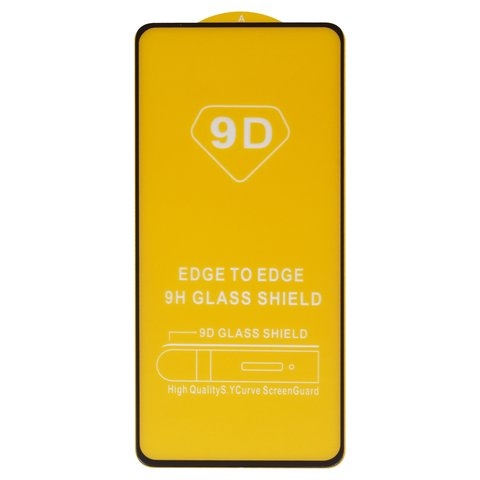 Закаленное защитное стекло Motorola XT2231 Moto G22, совместимо с чехлом, Full Glue, (без упаковки), чорний, cлой клея нанесен по всей поверхности