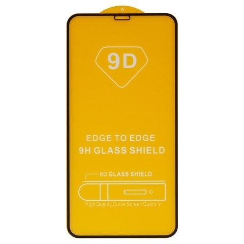 Захисне скло Apple iPhone 11 Pro Max, iPhone XS Max, iNobi, Full Glue, клей на усій поверхні, сумісне з чохлом, без пакування, чорне | Закаленное защитное стекло