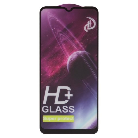 Закаленное защитное стекло Motorola Moto E13 XT2345, совместимо с чехлом, Full Glue, чорний, cлой клея нанесен по всей поверхности