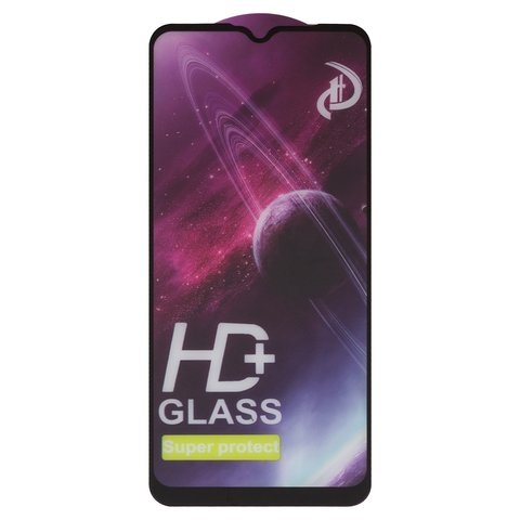 Закаленное защитное стекло Motorola XT2155 Moto E20, совместимо с чехлом, Full Glue, чорний, cлой клея нанесен по всей поверхности