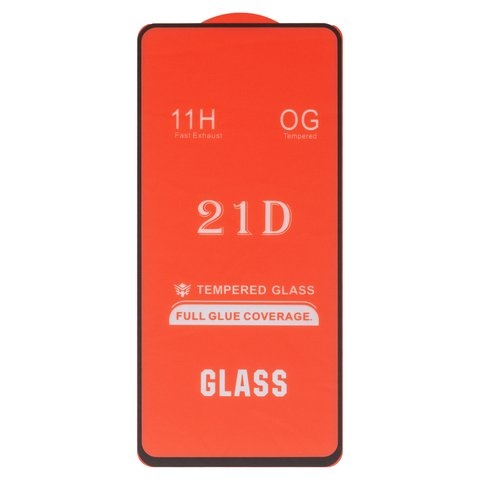 Закаленное защитное стекло Samsung SM-A736 Galaxy A73 5G, совместимо с чехлом, Full Glue, (без упаковки), чорний, cлой клея нанесен по всей поверхности