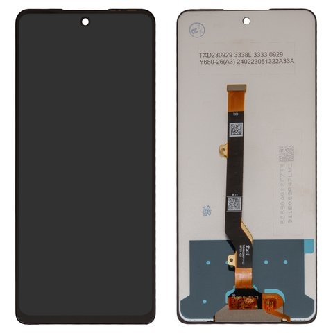 Дисплей Tecno Spark 20 Pro, KJ6, чорний | з тачскріном | Original (PRC) | дисплейный модуль, экран