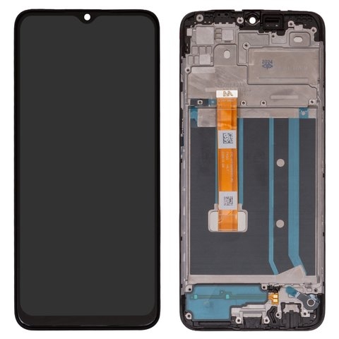 Дисплей Oppo A15, A15s, чорний | з тачскріном | в передній панелі | Original (PRC) | дисплейный модуль, экран, FPC-HTF065H093