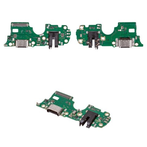 Шлейф Oppo A54 5G, A56 5G, A74 5G, A93 5G, A93s 5G, A94 5G, коннектора зарядки, с микрофоном, с компонентами, High Copy, плата зарядки