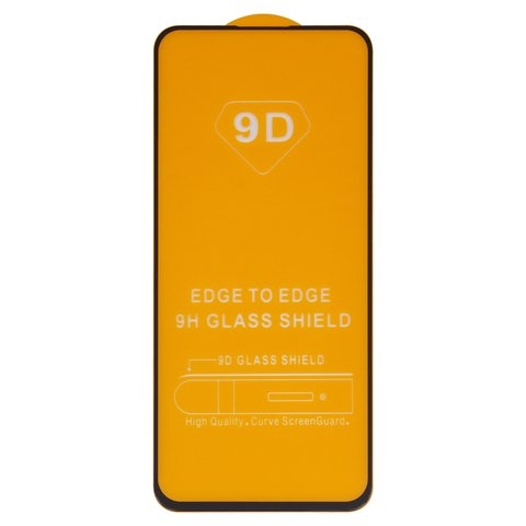 Закаленное защитное стекло Samsung A525 Galaxy A52, A526 Galaxy A52 5G, совместимо с чехлом, Full Glue, (без упаковки), черный, cлой клея нанесен по всей поверхности