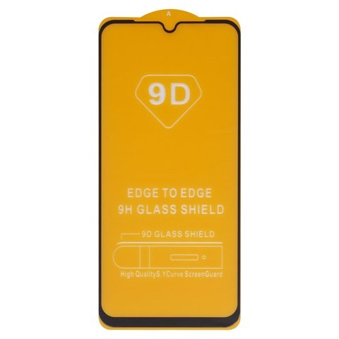 Закаленное защитное стекло Samsung A256 Galaxy A25, Full Glue, (без упаковки), черный, cлой клея нанесен по всей поверхности