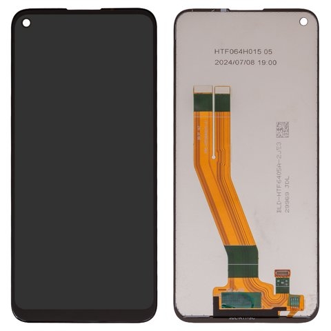 Дисплей Samsung SM-A115 Galaxy A11, M115 Galaxy M11, чорний | з тачскріном | Original (реновація) | дисплейный модуль, экран, мутне віконце фронтальної камери